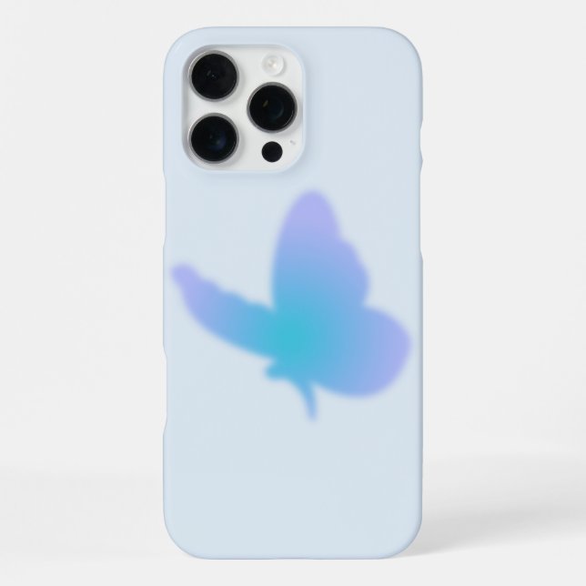 Aqua Dream Butterfly iPhone Case (Back)