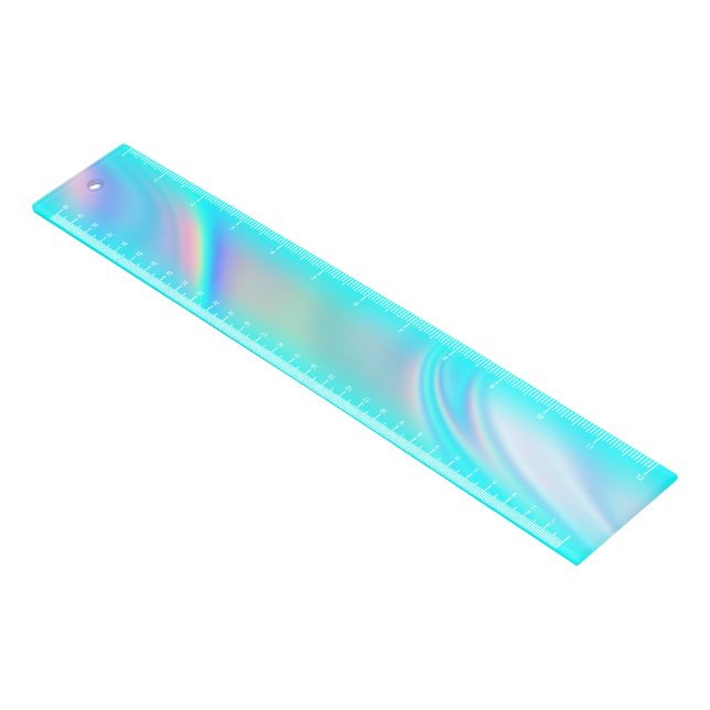 Aqua Edge Rainbow Ombre Ruler (Angled)