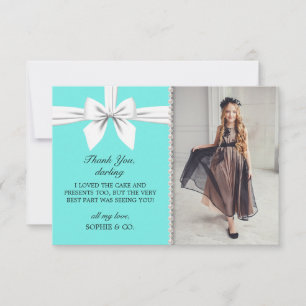 25 Elegant Mint Birthday Party Bags for your guests with satin ribbon handles and custom top name - Personalized Breakfast at Tiffany party bags