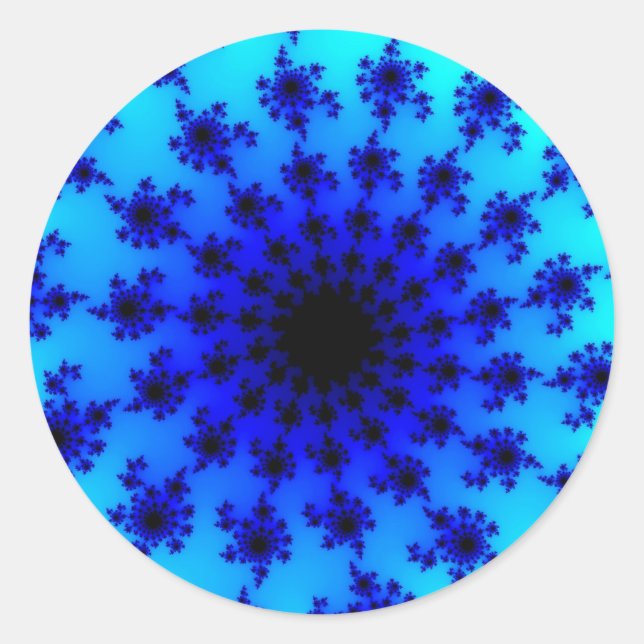 Aqua Eye Classic Round Sticker (Front)