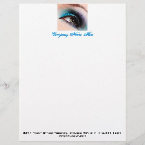 aqua eye makeup letterhead invoice pricelist