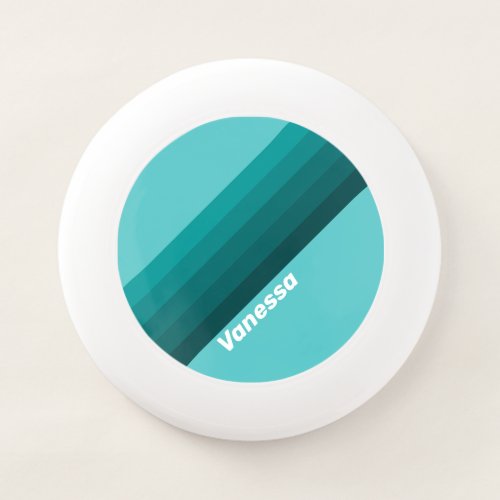 Aqua Fade Stripes with Name