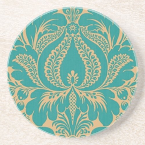 Aqua Fantasy Floral Coaster