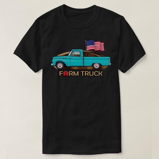 aqua farm Truck T-Shirt (Design Front)
