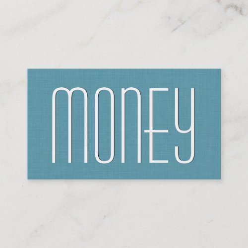 Aqua FINANCIAL PLANNER Simple Style V46 Business Cards