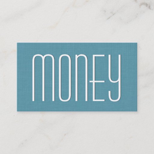 Customizable Aqua FINANCIAL PLANNER Simple Style V46 Business Cards