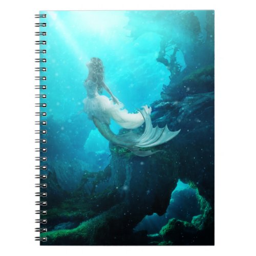 Aqua Fiona Mermaid Notebook