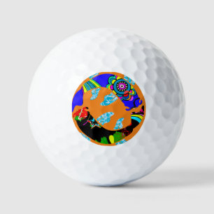 Aqua Fish Eastern Design golf ball