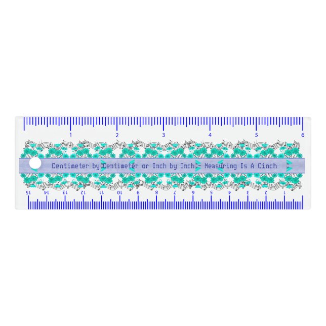 Aqua Flora Measuring Ruler (Front)