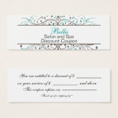 Aqua Flourish Personalized Business Stationery (Front & Back)