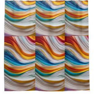 Aqua Flow Shower Curtain