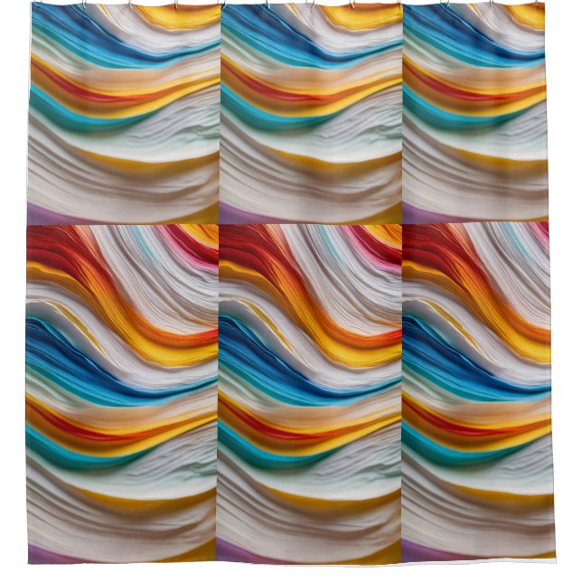 Aqua Flow Shower Curtain (Front)