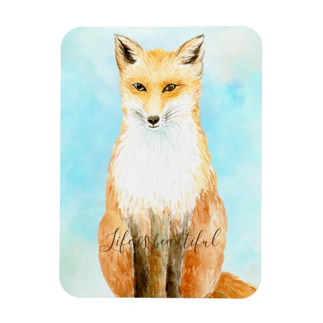 Aqua Fox         Magnet (Vertical)