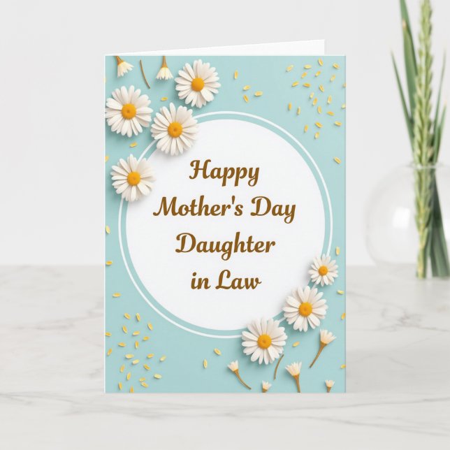 Aqua Frame Mothers Day Card (Front)