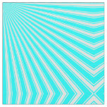 Aqua Funky Sun Rays Background Fabric