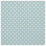 Aqua Geometric Circles Pattern Shippo  Fabric
