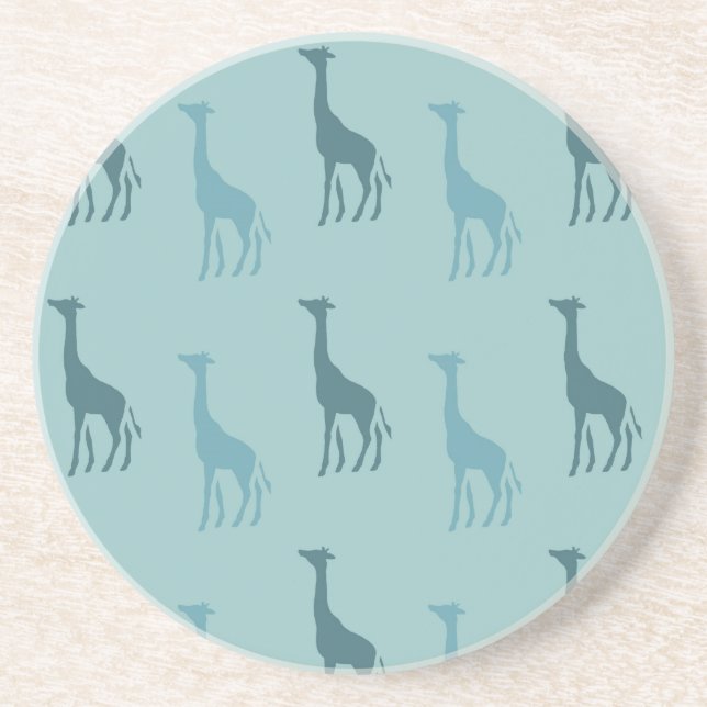 Aqua Giraffes Coaster (Front)