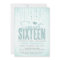 Aqua Glitter Look Sweet 16 (Sixteen) Party