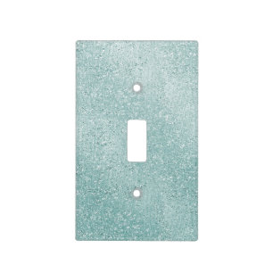 Aqua Glitzy Ombre Light Switch Cover