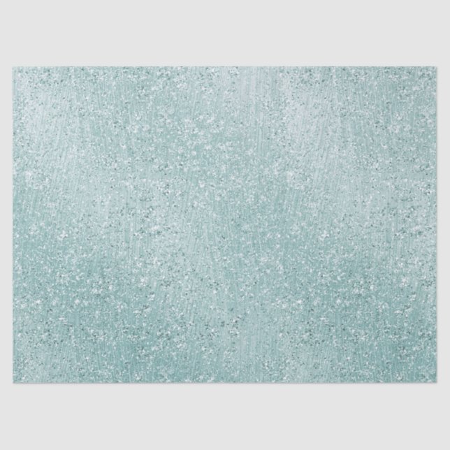 Aqua Glitzy Ombre Tissue Paper (Front)