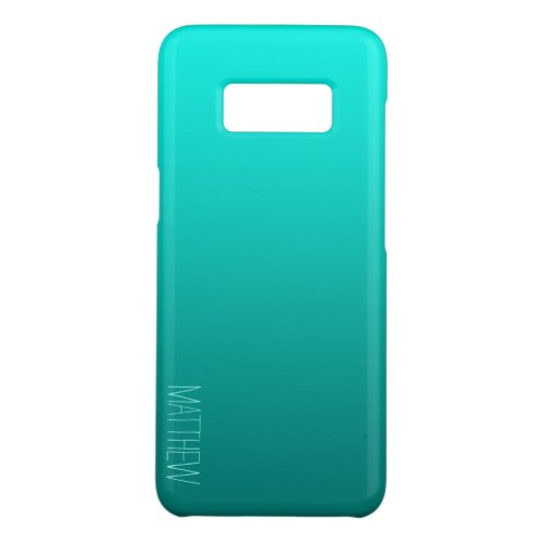 Aqua gradiant Personalized Samsung Galaxy Case