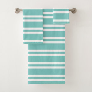 mint green towels