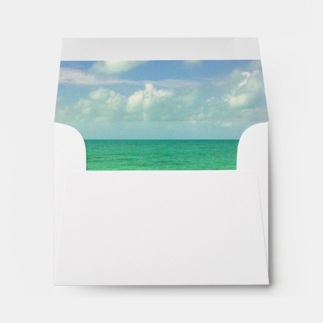 Aqua Green Ocean | Turks and Caicos Photo Envelope (Back (Bottom))