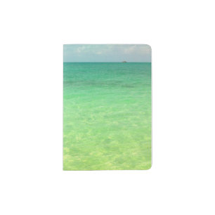 Aqua Green Ocean   Turks and Caicos Photo Passport Holder