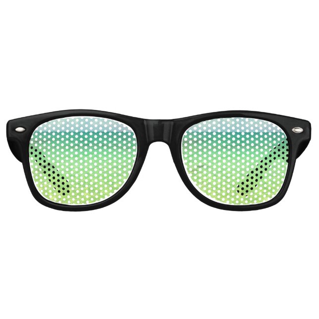 Aqua Green Ocean | Turks and Caicos Photo Retro Sunglasses (Front)