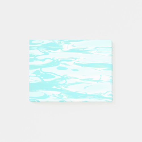 Aqua Green Pool Water Abstract Background Post_it Notes