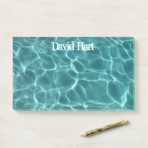 Aqua Green Swimming Pool Photo Post-it Notes