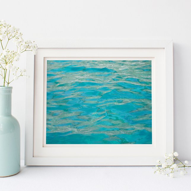 Aqua Green Water Lake Photo Poster (Aqua Green Water Lake Photo Poster)