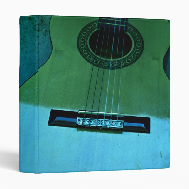 Aqua Guitar Binder (Front/Spine)