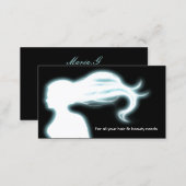 aqua Hair Salon businesscards Business Card (Front/Back)