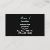 aqua Hair Salon businesscards Business Card (Back)