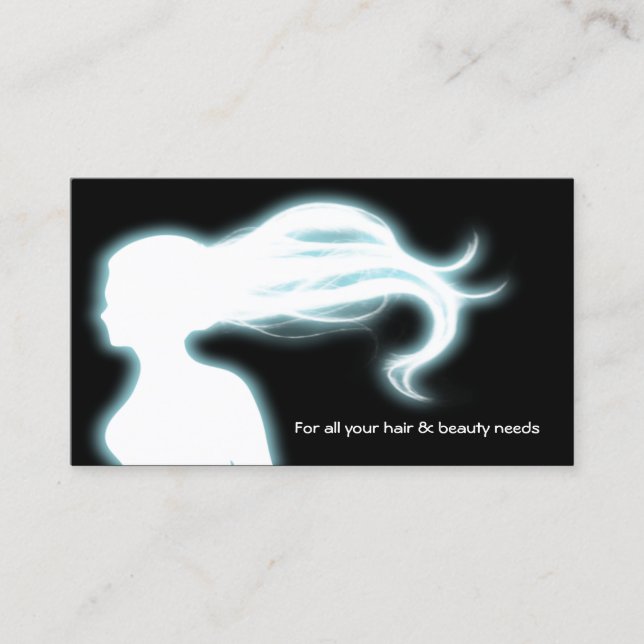 aqua Hair Salon businesscards Business Card (Front)