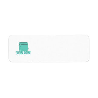Aqua Handbag Label