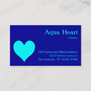 Aqua Heart Business Card