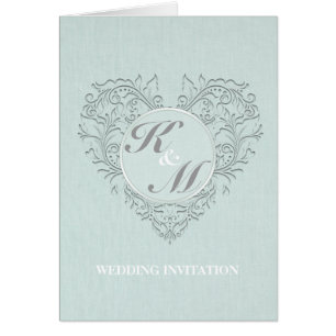 Aqua HeartyChic Cards