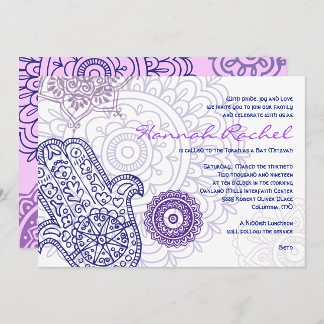 Aqua HEMSA8 Invitation (Front/Back)