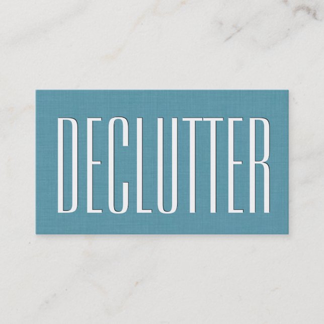 Aqua HOME ORGANIZER Theme Simple Style V63J Business Card (Front)