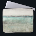 Aqua Horizon Laptop Sleeve<br><div class="desc">Aqua Horizon II by Tim OToole. Design that evokes the view of the horizon,  with teal and beige coloring.</div>