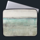Aqua Horizon Laptop Sleeve<br><div class="desc">Aqua Horizon II by Tim OToole. Design that evokes the view of the horizon,  with teal and beige coloring.</div>