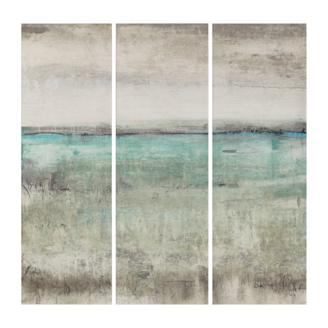 Aqua Horizon Triptych (Front)
