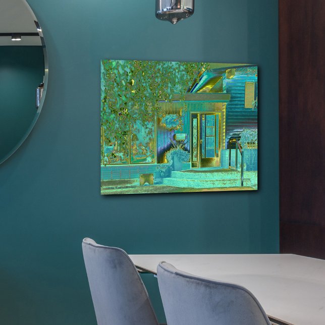 Aqua House 1 Canvas Print (Creator Uploaded)