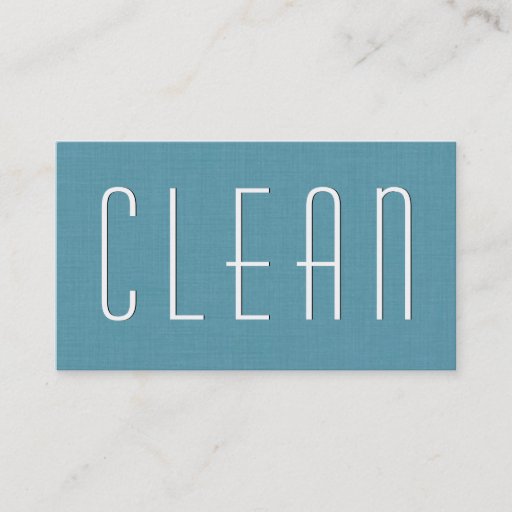 Customizable Aqua HOUSE CLEANING Simple Style V38 Business Card