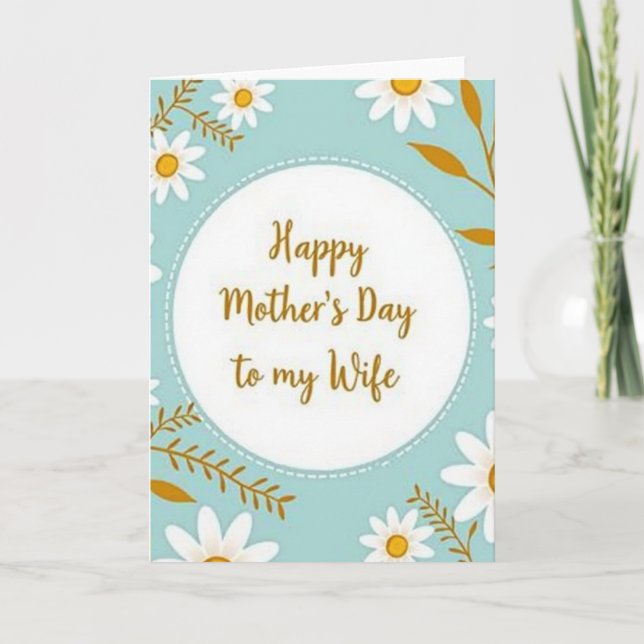 Aqua Hues Mothers Love Card (Front)