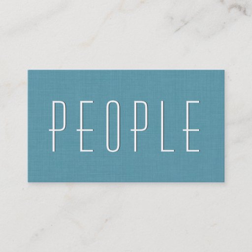 Customizable Aqua HUMAN RESOURCES CONSULTANT Simple Style V54 Business Card