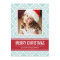 Aqua Ikat Merry Christmas Photo