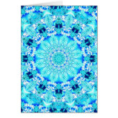 Aqua Lace, Delicate, Abstract Mandala (Front)